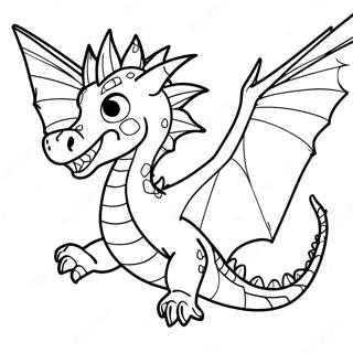 Majestic Anime Dragon Flying Coloring Page 54361-45265