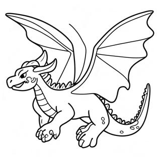 Majestic Anime Dragon Flying Coloring Page 54361-45266