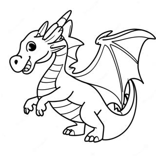 Majestic Anime Dragon Flying Coloring Page 54361-45267