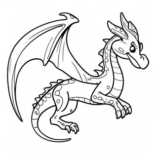 Majestic Anime Dragon Flying Coloring Page 54361-45268