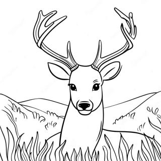 Deer Head Coloring Page 54370-45278