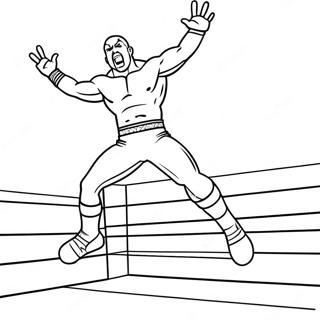 Wwe Wrestler Jumping On Opponent Coloring Page 54381-45288