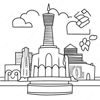 Memphis Coloring Page 54431-45307