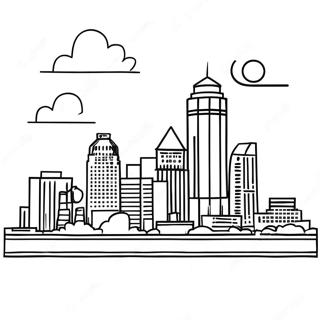 Vibrant Memphis Skyline Coloring Page 54432-45309