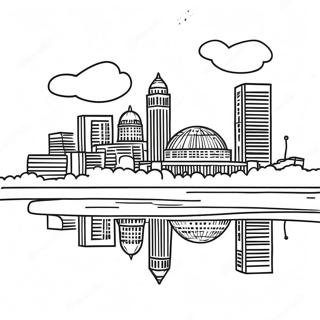 Vibrant Memphis Skyline Coloring Page 54432-45312