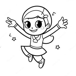 Word Girl In Action Coloring Page 54442-45317