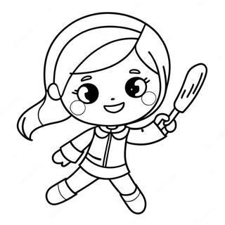 Word Girl In Action Coloring Page 54442-45320