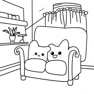 Nugget Couch Builds Coloring Pages