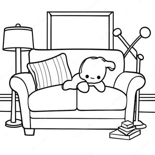 Cozy Nugget Couch Build Coloring Page 54492-45360