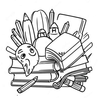 Back To School Night Coloring Page 54501-45366