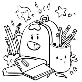 Back To School Night Coloring Page 54501-45368