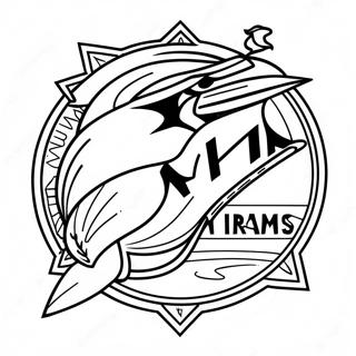 Miami Marlins Logo Coloring Page 54511-45376