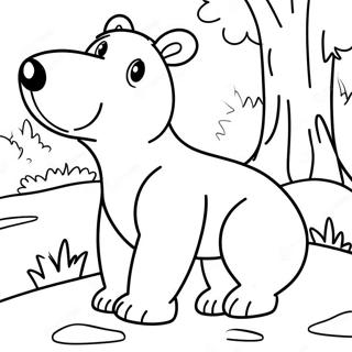 Brown Bear Brown Bear Coloring Page 5452-4363