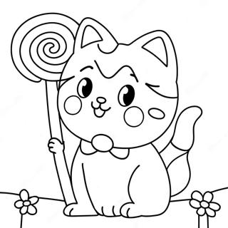 Candy Cat Poppy Playtime Coloring Page 54531-45386