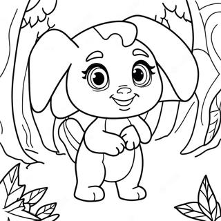 Rainbow Ruby In A Magical Forest Coloring Page 54542-45401