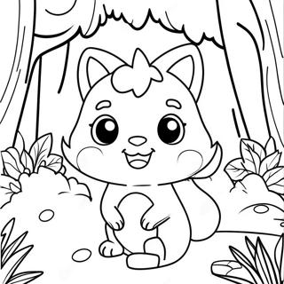 Rainbow Ruby In A Magical Forest Coloring Page 54542-45403