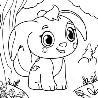 Rainbow Ruby In A Magical Forest Coloring Page 54542-45404