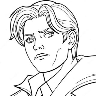 Levi In Action Coloring Page 54552-45406