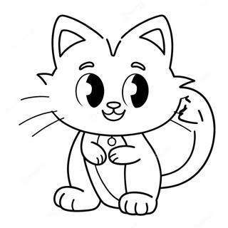 Blaze The Cat In Action Coloring Page 54582-45441