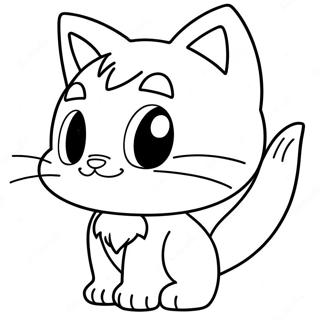 Blaze The Cat In Action Coloring Page 54582-45443