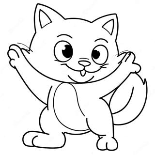 Blaze The Cat In Action Coloring Page 54582-45444