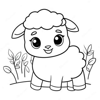 Shepherd And Sheep Coloring Pages