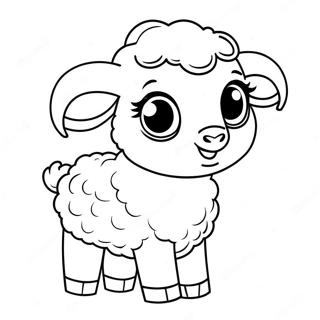 Cute Baby Sheep Coloring Page 54592-45436