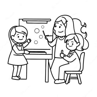 Teachers Day Coloring Pages