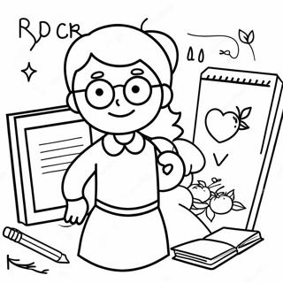 Teachers Day Coloring Page 54611-45454