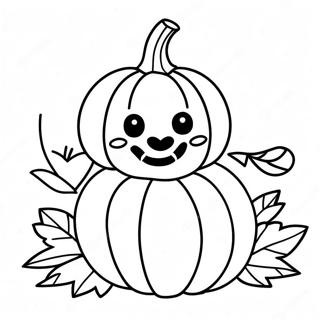 Happy Pumpkin Prayer Coloring Page 54632-45470