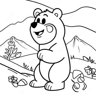 Grizzly And The Lemmings Coloring Page 54641-45478