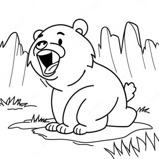 Grizzly And The Lemmings Coloring Page 54641-45480