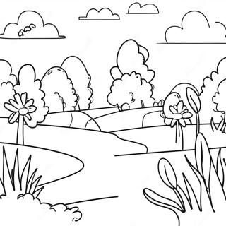 Beautiful Polish Landscape Coloring Page 54672-45513