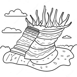 Colorful Soil Layers Coloring Page 54682-45508