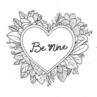 Be Mine Coloring Pages