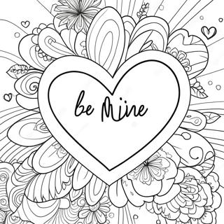 Be Mine Heart Coloring Page 54701-45518