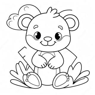 Cute Be Mine Animals Coloring Page 54702-45531