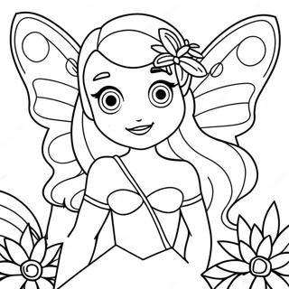 Winx Club Flora Coloring Page 54711-45543