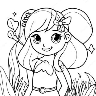 Winx Club Flora Coloring Pages