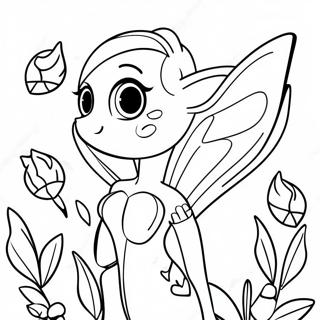 Flora From Winx Club In Nature Coloring Page 54712-45539