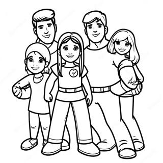 Thundermans Family Adventure Coloring Page 54722-45545