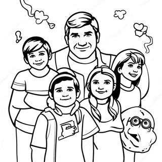 Thundermans Family Adventure Coloring Page 54722-45546