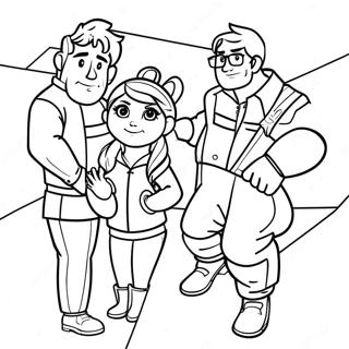 Thundermans Family Adventure Coloring Page 54722-45548