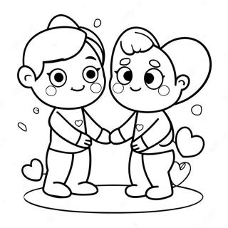 Preschool Valentines Coloring Page 5472-4379