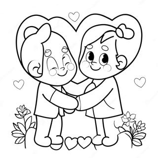 Preschool Valentines Coloring Page 5472-4380