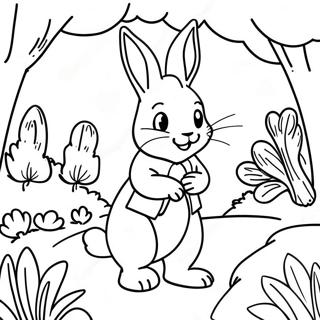 Peter Rabbit In A Garden Coloring Page 54732-45560