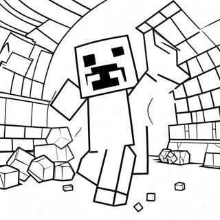 Cool Minecraft Coloring Page 54751-45570