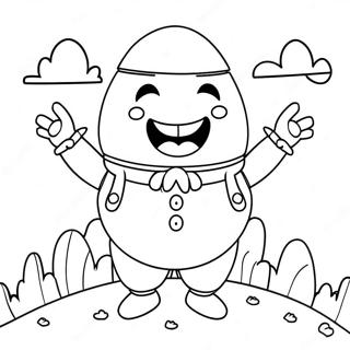 Colorful Humpty Dumpty Coloring Page 54762-45582