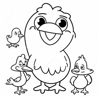 Big Bird With Friends Coloring Page 54782-45601