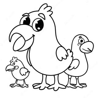 Big Bird With Friends Coloring Page 54782-45603